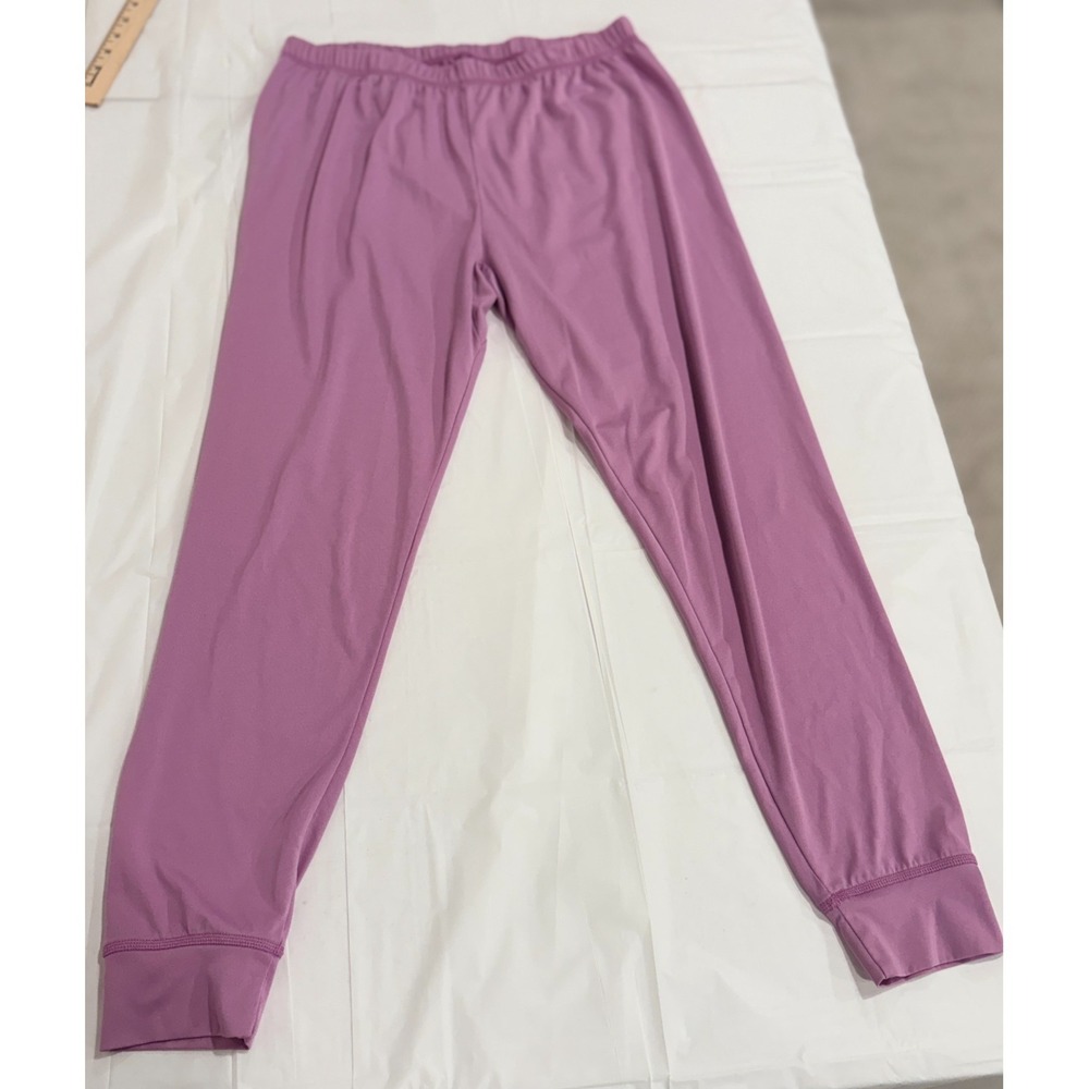 LL Bean Pajama Pants‎ Womens L Regular Polyester Stretch Lounge Pink Comfy